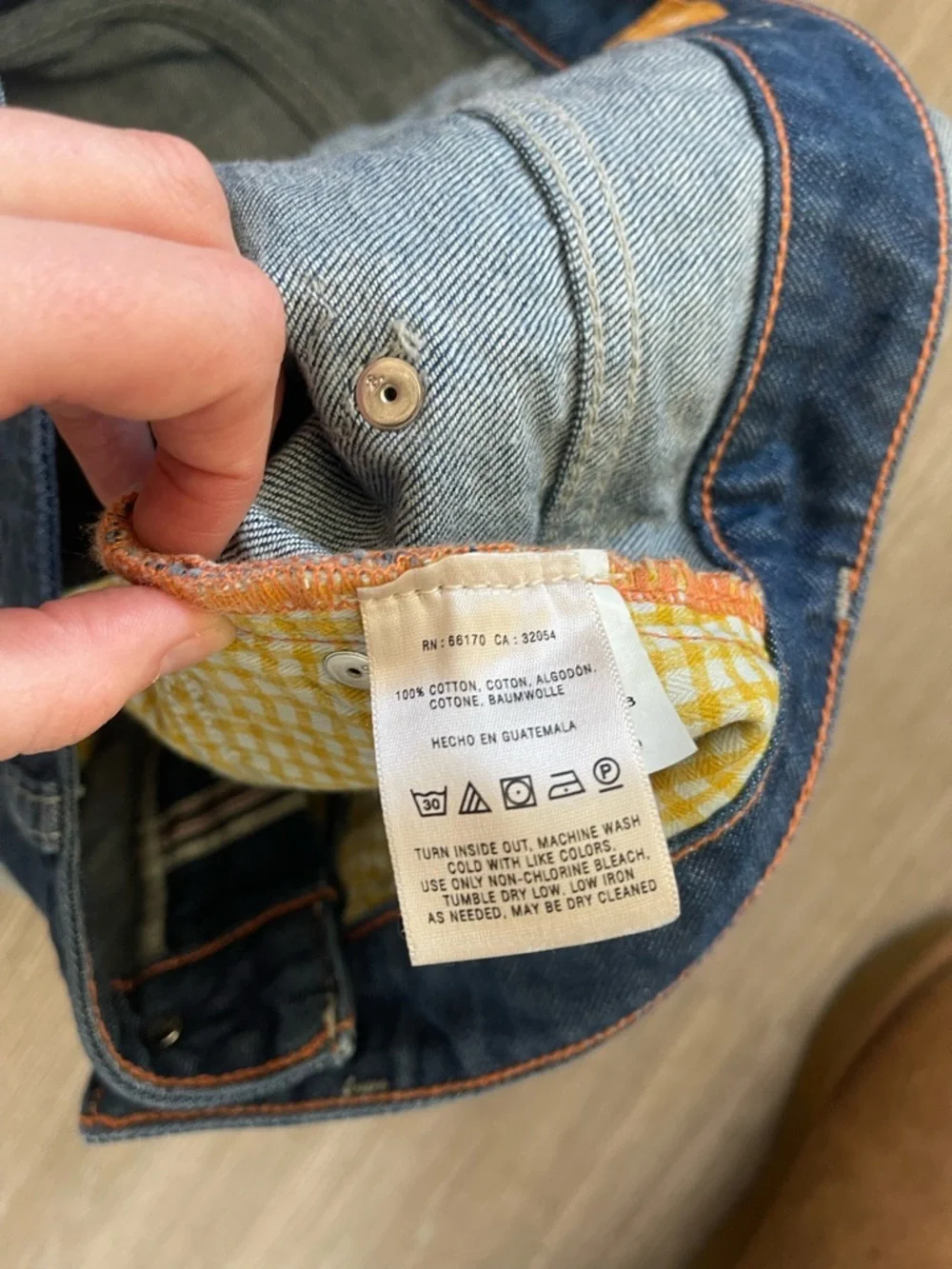 Anthropologie Dark Blue Rolled-Hem Denim Shorts - Picture 5 of 5